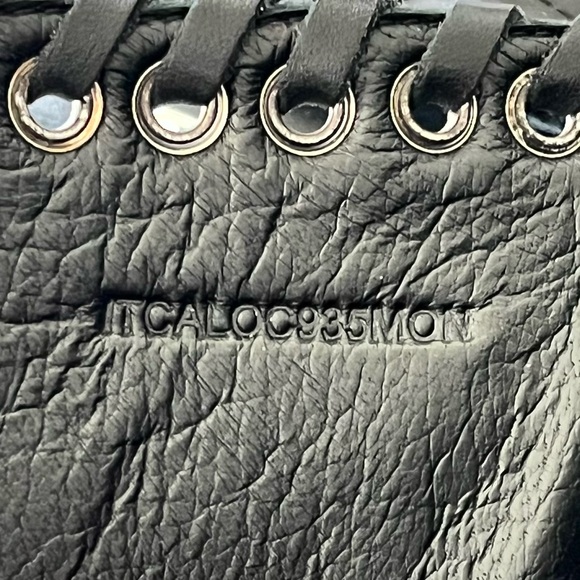 NEW Burberry Women’s Albertina Studded Peep-Toe Booties size 38.5 Black - Picture 11 of 14